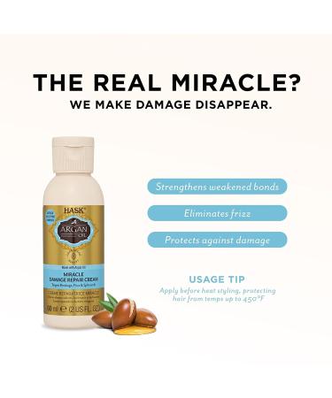HASK Argan Oil Miracle Damage Repair Cream - All Hair Types Color Safe Gluten-Free Sulfate-Free Paraben-Free - Shop Internationally - Buy Online on GoSupps.com