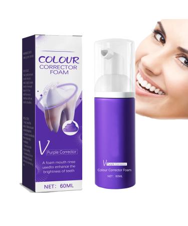 Toothpaste to lighten the teeth toothpaste for pain -sensitive teeth purple toothpaste color correction purple toothpaste white teeth tooth stain removal deep stain removal coffee smoking yellow teeth