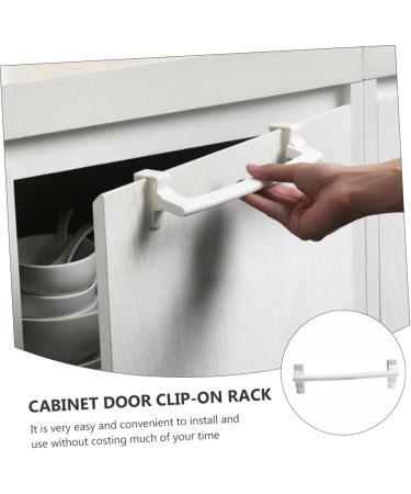 SHOWERORO 4pcs Door Hook Towel Hooks Over Cabinets Towel Rack Over The Door Towel Shelf Metal No Punching White 24X7X6CM - Buy Online on GoSupps.com