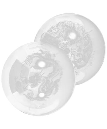 Anneomas 2st Healthy massage balls Massage Chinese massage balls Gently rolling balls Hand massage balls Handbaoding balls Chinese Baoding balls Gift glass portable