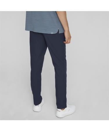 PUMA Men's Tailored Woven Pants - 34 Navy Blazer Blue | Shop Internationally for Stylish Comfort - Buy Online on GoSupps.com