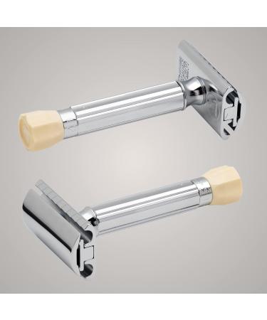 Mercury Adjustable Razor Plane 500C | Classic Chrome Wet Shaving Tool | Premium Zinc & Brass Handmade in Germany - Buy Online on GoSupps.com