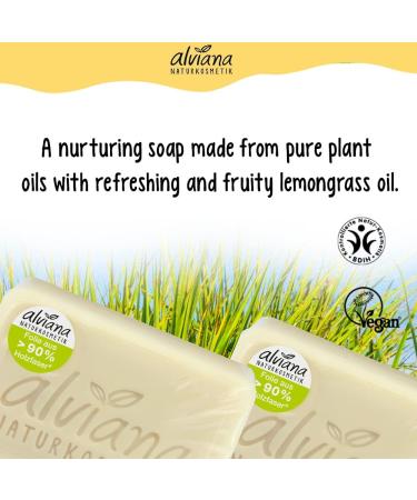  Alviana Lemongrass vegetable oil soap 100g - Buy Online on GoSupps.com