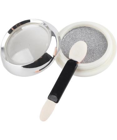 Nail Mirror Powder - Chrome Glitter Pigment for Stunning Nail Art | Silver White Manicure Effect - Buy Online on GoSupps.com