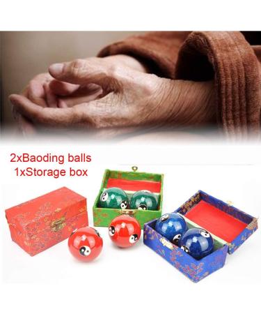 Kisbeibi Baoding Balls - 4.45cm Feng Shui Tai Chi Health Balls with Box | Dragon & Phoenix Design for Meditation & Relaxation - International Shipping Available - Buy Online on GoSupps.com