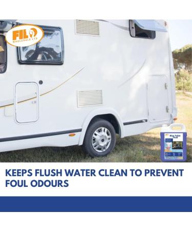 Filo Blue Toilet Fluid 4L Eco friendly Waste Holding Tank Cleaner for Caravan Motorhomes Campervans - Odour Control - Chemical Liquid for Camping/Portable Toilets. (2) - Buy Online on GoSupps.com