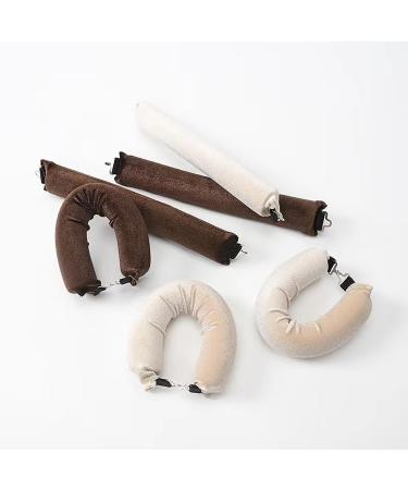 3PCS Heatless Hair Curlers for Long & Medium Hair - Overnight Curls Roller for Big Waves - Soft Velvet Flexi Rods (Brown) - Buy Online on GoSupps.com
