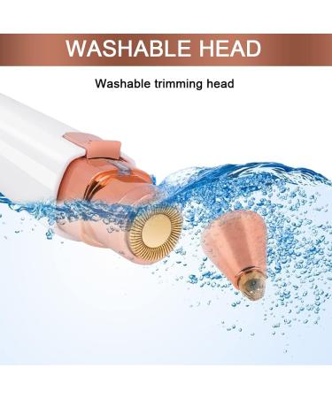 URAQT Facial Hair Remover for Women - 2 in 1 Rechargeable & Waterproof Lady Shaver for Face, Eyebrows, Lips, Nose - Painless Hair Removal Tool - Buy Online on GoSupps.com