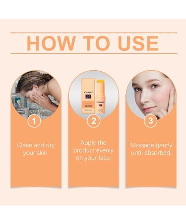  homomdy Vitamin C Lightening Serum Pencil Moisturizing Eye Pencil with Vitamin C for Dark Circles Brightening Moisturizer for Dry Skin Dullness Enhancement (1 Piece) - Buy Online on GoSupps.com