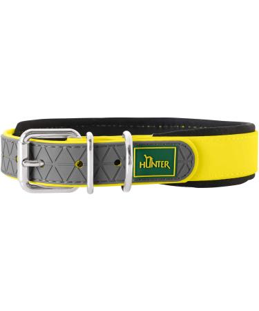 HUNTER CONVENIENCE COMFORT dog collar plastic material neoprene 35 XS-S neon yellow neon yellow 35 XS-S