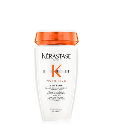 KERASTASE Nutritive - Bain Satin - Shampoing Riche en Nutriments Essentiels - Redonne Souplesse & Brillance - Formule Innovante aux Prot ines V g tales et la Niacinamide - Sans Sulfate