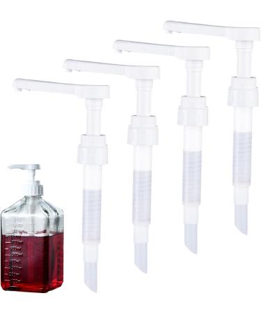 Pompe 4 pi ces pour bouteille de sirop Pompe d tergent lessive polyvalente en plastique sans BPA r sistante aux fuites usage commercial et domestique pour bouteille de sirop - Buy Online on GoSupps.com