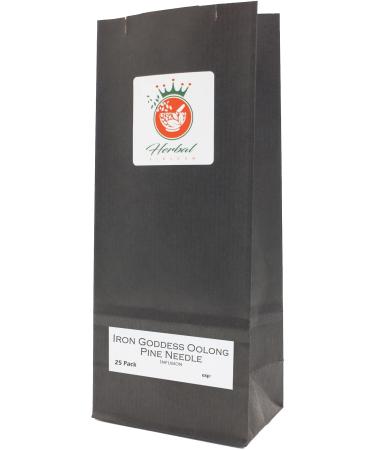 Pine Needle and Iron Goddess Oolong Tea Herbal Infusion (25 Unbleached Tea Bags - 50g)