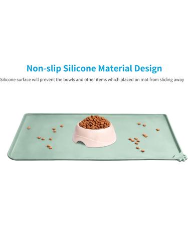 AUDWUD Waterproof Dog & Cat Feeding Mat - Anti-Slip Pet Bowl Mat 53x38 cm | Durable & Easy to Clean - Buy Online on GoSupps.com