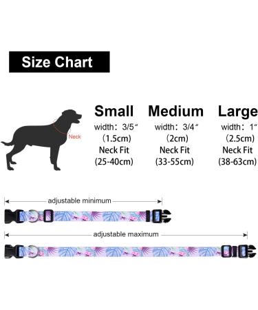 Suredoo Adjustable Dog Collar - Soft Nylon for Small & Medium Dogs - Purple Flowers (L 38-63 cm) - Buy Online on GoSupps.com