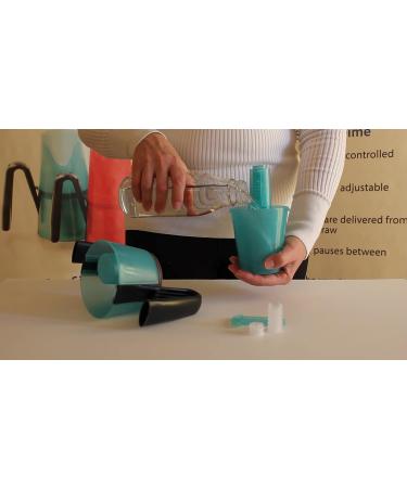 RiJe Dysphagia Cup - Red, Controlled Sips for Swallowing Difficulties - Made in Canada - Buy Online on GoSupps.com