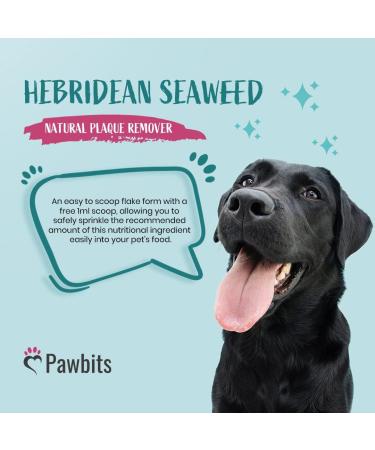 Pawbits 100% Seaweed Dental Flakes for Dogs & Cats | Natural Plaque & Tartar Remover with Vitamins | Combat Bad Breath & Promote Oral Health - Buy Online on GoSupps.com