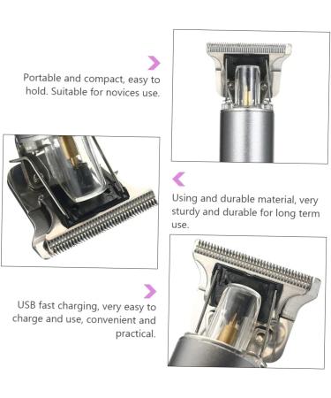 Beaupretty Rechargeable Electric Shaver & Hair Grooming Kit for Men - Special Carving Clippers & Fabric Shaver 14.7x2.4cm Silver - Buy Online on GoSupps.com