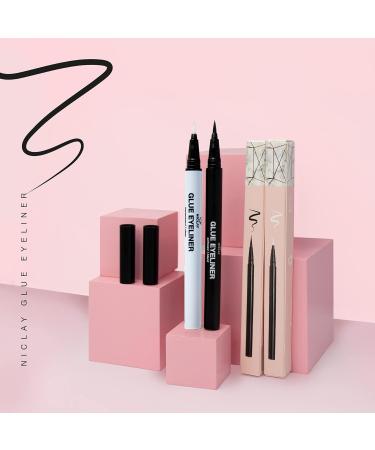 Buy Niclay Waterproof Glue Eyeliner - Transparent Adhesive for Eyelashes | Best Eyelash Glue & Liner for Lasting Hold - Buy Online on GoSupps.com