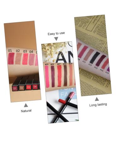 Shop Hemoton 12pcs Waterproof Lip Liner and Gel Eyeliner Set - Pigmented Lip Makeup Definer & Portable Lipstick Kits - International Shipping Available - Buy Online on GoSupps.com