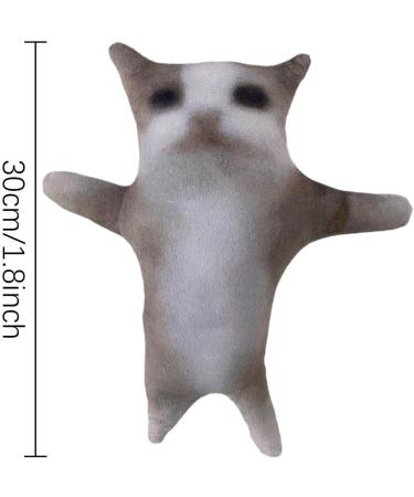 Happy Cat Plush Toy - Interactive Sound Cat Plush Stuffed Animal - Soft & Adorable Happy Cat Meme Plush for All Ages - Buy Online on GoSupps.com