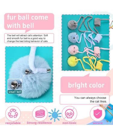 Quxvena 4-Piece Interactive Hanging Cat Toys - Retractable Magic Wand for Intelligent Kittens - Self-Employment Door Frame Fun - Buy Online on GoSupps.com