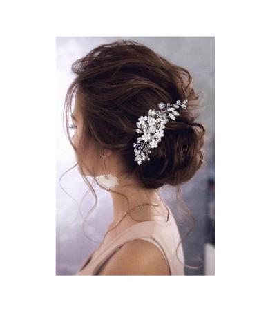 Beusoulover Bridal Hair Accessories Set - 5 Pieces for Women and Girls - Pearl Hair Comb + 4 Silver Hair Pins - Perfect for Brides, Bridesmaids, and Mothers of Brides - Vintage Gold Headpieces - Buy Online on GoSupps.com