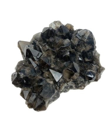 Room Decoration Natural Raw Crystal Stone Black Backbone Cluster for Fengshui (Size : 50-100g)
