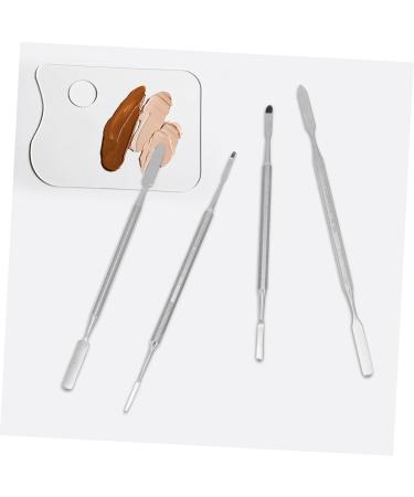 Healvian 4 pi ces B tonnets Manucure Acier Inoxydable Spatules Cosm tiques Multi-formes pour M lange Maquillage Outil Professionnel et Personnel Compact - Buy Online on GoSupps.com