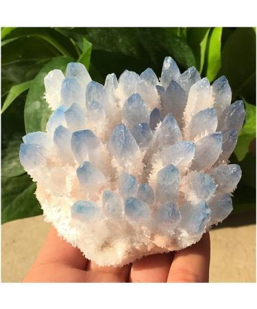 Stone Crafts 1pc Natural Blue Crystals Quartz Cluster Freeform Reiki Stones Room Home Office Aquarium Decoration Accessories Gemstone Home Goods (Size : 300-350g) - Buy Online on GoSupps.com