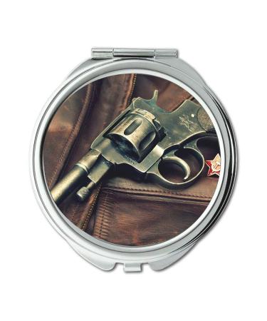 Mirror Compact Mirror pistola Round Mirror new gun pocket mirror portable mirror