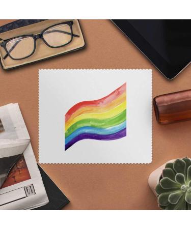 Buy 2 x 'Rainbow' Microfiber Lens/Eyeglass Cleaning Cloths - Soft Durable Perfect for Glasses & Screens - International Shipping Available - Buy Online on GoSupps.com