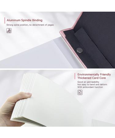 Popotop Large Self-Adhesive Photo Album - DIY Scrapbook for Mom & Family - 40 Pages - Includes Metal Pen - Pink - 11.5 x 10.6 - Buy Online on GoSupps.com