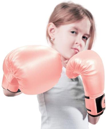 Luniquz Kids Youth Boxing Gloves 4oz Rose Gold - Punching Bag Gloves for Boys Girls Sparring - Buy Online on GoSupps.com