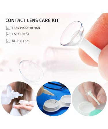 Siege 6-Piece Contact Lens Case Set with Tweezers & Pencil | Stylish Blue Containers for Home & Travel - Buy Online on GoSupps.com