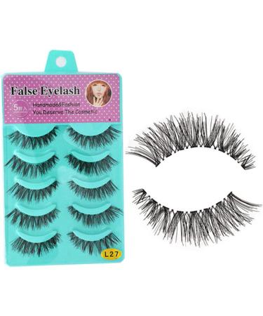 minkissy 5 Pairs Natural Lashes Fluffy Eyelashes Women Wispy Eyelashe False Long Eyelashes Long False Eyelashes 3d False Lash Handmade Eyelashes Fake Lashes Long Natural Eyelashes Manual - Buy Online on GoSupps.com