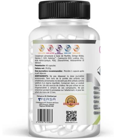 Lutein for Eyes | Lute n + Zeaxanthin + Blueberry | Optimize and Protector of Vision | Strengthens Eye Tissue | Improve Vision | Eye Health Treatment | 60 Capsules - Buy Online on GoSupps.com