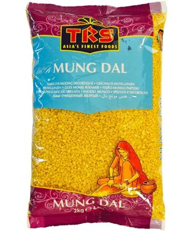 TRS Mung Dall | 2KG | Mung Dal | All Natural | Gluten Friendly | Vegan | High Fibre | High Protein | Indian Origin (Pack of 2) - Buy Online on GoSupps.com