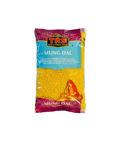 TRS Mung Dall | 2KG | Mung Dal | All Natural | Gluten Friendly | Vegan | High Fibre | High Protein | Indian Origin