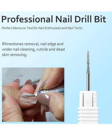 CGBE Nail Miller Attachments | 3/32 Wolfram Carbide Bits for Manicure & Pedicure | Cone Shape Drill Bits for Dead Skin & Rhinestones Removal - Buy Online on GoSupps.com