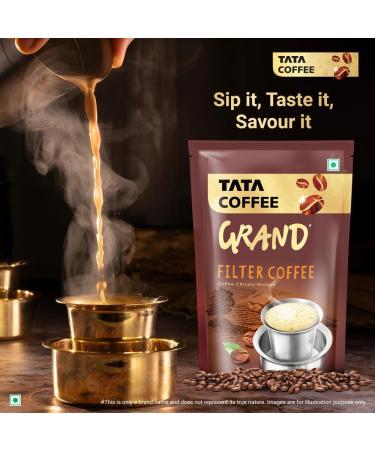 Ta'ta Coffee Grand Filter Coffee 500g Rich & Strong Coffee-Chicory Mixture (53% Coffee and 47% Chicory) - Buy Online on GoSupps.com