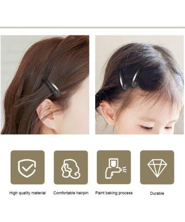 Beayuer 50 Pack Snap Hair Clips 2 Inch Metal Hair Accessories Barrettes for Girls Women Hair Styling (50 Pcs Black) 1 count (Pack of 50) Black - Buy Online on GoSupps.com