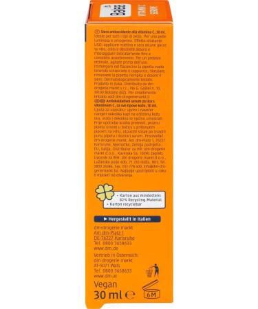 Balea VITAMIN C Serum for an even complexion and a radiant complexion with antioxidant effect - Pack of 4 (4 x 30 ml) - 120 ml - Buy Online on GoSupps.com