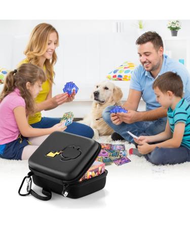 Tombert Hard-Shell Carrying Case for PTCG Trading Cards - Holds 400+ Cards - Perfect Gift for Boys - Fits Magic MTG and PTCG - Black Pika - Buy Online on GoSupps.com