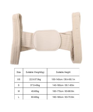 Hunchback Correction Belt & Shoulder Brace - Beige Lumbar Support Posture Corrector for Men & Women | Breathable Back Support - Buy Online on GoSupps.com