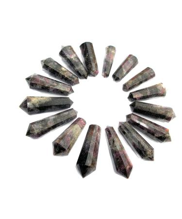 1 x 12 Cut DT Crystal Vogel Wand Point 40-60mm (Garnet in Hornblende)