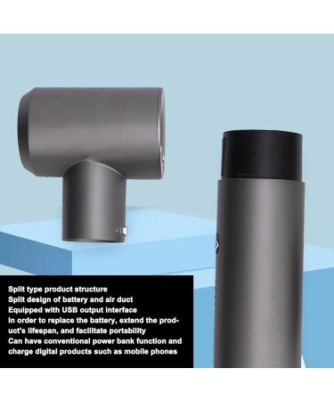 Cordless Hair Dryer USB Rechargeable Portable Blow Dryer 4 Level Battery Display Cold and Hot Air Adjustable Hair Dryer - Buy Online on GoSupps.com