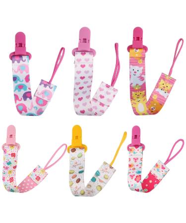 Yateicbc baby pacifier chain boy 6 pieces bpa-free pacifier band fabric boy suitable for pacifier nucky chain pacifier chain yourself dental toys for babies essential for newborns - Buy Online on GoSupps.com