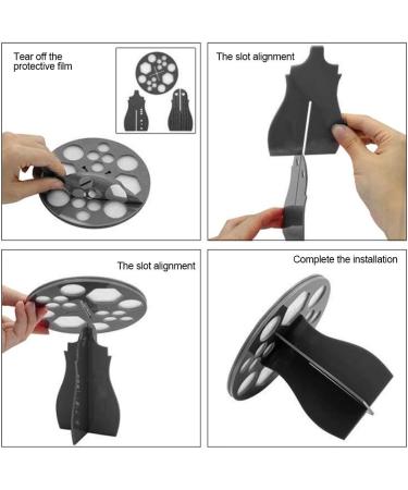 14 Holes Makeup Brush Drying Rack - Sturdy Cosmetic Brush Organizer & Multifunctional Dryer Stand for Paint Brushes - Buy Online on GoSupps.com