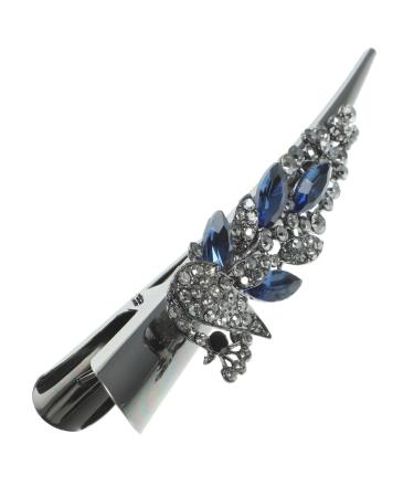 MAGICLULU Rhinestone Barrettes for Women Decorative Hair Clips for Womens Hair Rhinestone Duck Bill Hair Clips Rhinestone Hair Honey Brows Alligator Hair Clips Crocodile Hair Clips Crystal
